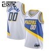 Camiseta Niños NBA Indiana Pacers Personalizadas 2025-26 Nike City Edition Blanco Swingman Camiseta Niños NBA Indiana Pacers Personalizadas 2025-26 Nike City Edition Blanco Swingman